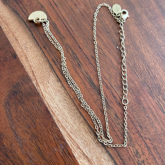 Bohme Boho Gold Chain and Half Moon Charm Pendant Necklace - Picture 4 of 4